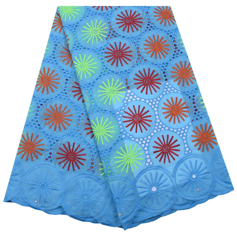 Kalume африканский тюль швейцарская хлопковая кружевная ткань красочная