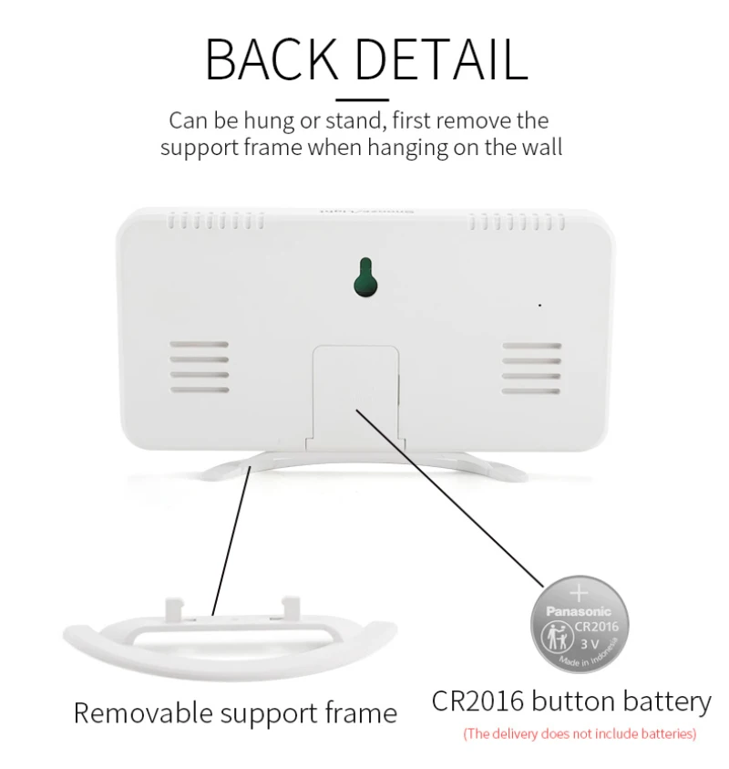 Цифровые настольные часы с 2 USB-портами изогнутые светодиодсветодиодный