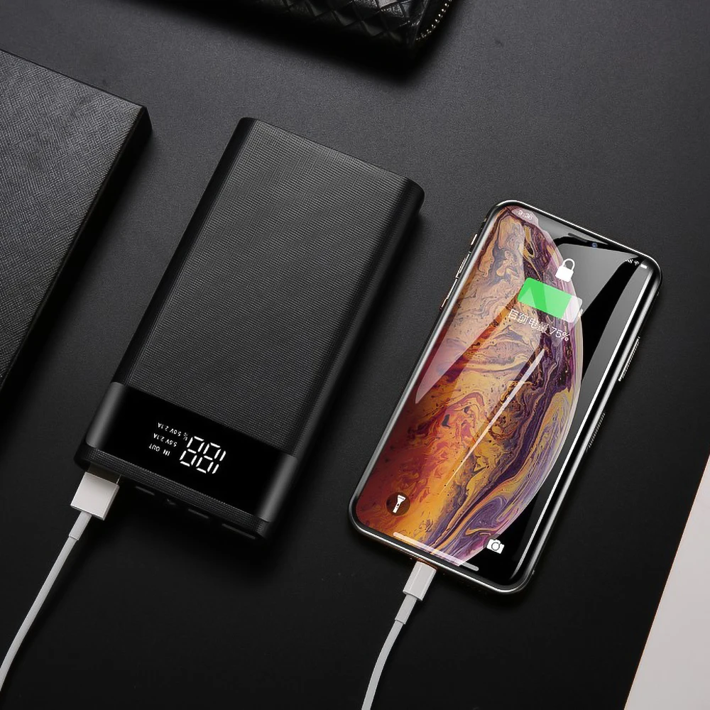Kebidu 5V Dual USB Fast Charging Portable 6x18650 Power Bank Battery Box Shell Case DIY Type-C Micro Phone Charger |