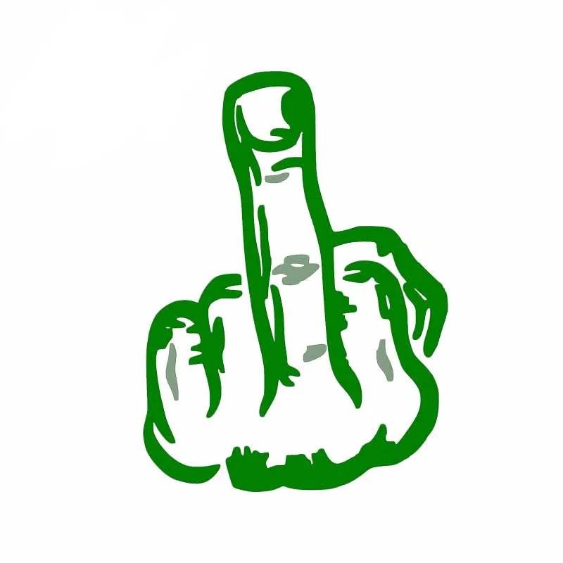 

Бампер из ПВХ, со средним пальцом, креативные автомобильные Стикеры, водонепроницаемый, с защитой от ультрафиолета, 13 Х9 см