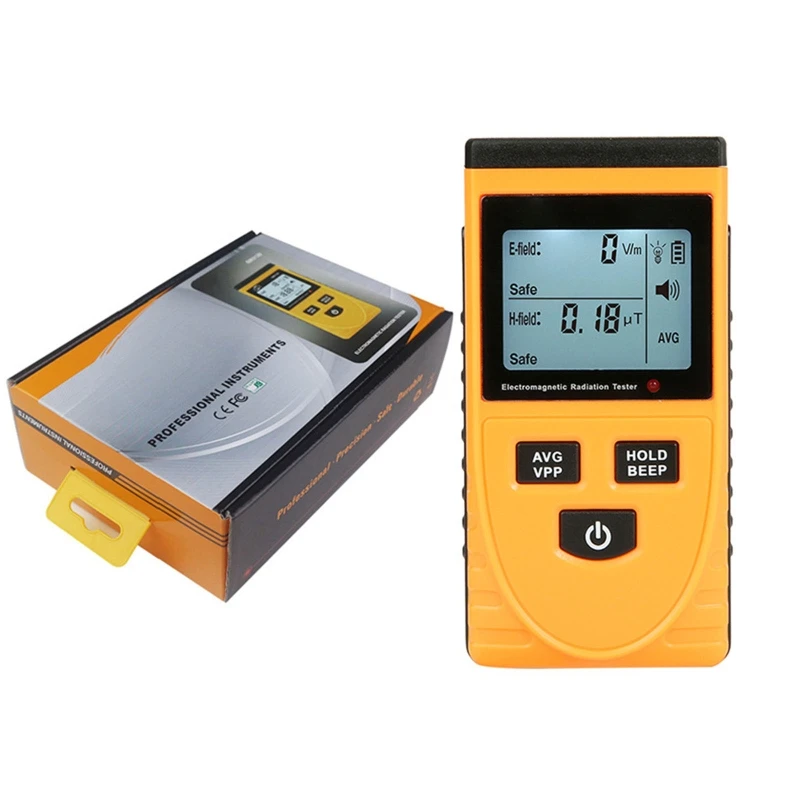 electromagnetic radiation tester home testing meter mobile phone computer radiation digital detector with lcd backlit display free global shipping