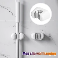 mop hanging hook holder no hole bathroom storage rack powerful clip wall hanging racks bathroom accessories kitchen fixture