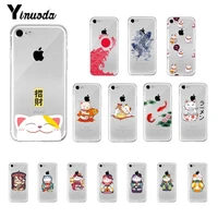 yinuoda japan koi fish cherry blossom lucky cat phone cover for iphone se 2020 11 pro xs max 8 7 6 6s plus x 5 5s se xr