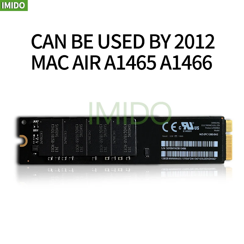 Оригинальный Macbook Air A1466 A1465 2012 дюйма ранее установленный на 128 год 64 ГБ 256 SSD Md231 md232