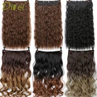 DIFEI 22-дюймовые удлинители волос с зажимом для женщин синтетический шиньон Кукуруза кудрявая высокотемпературные волосы искусственные волосы