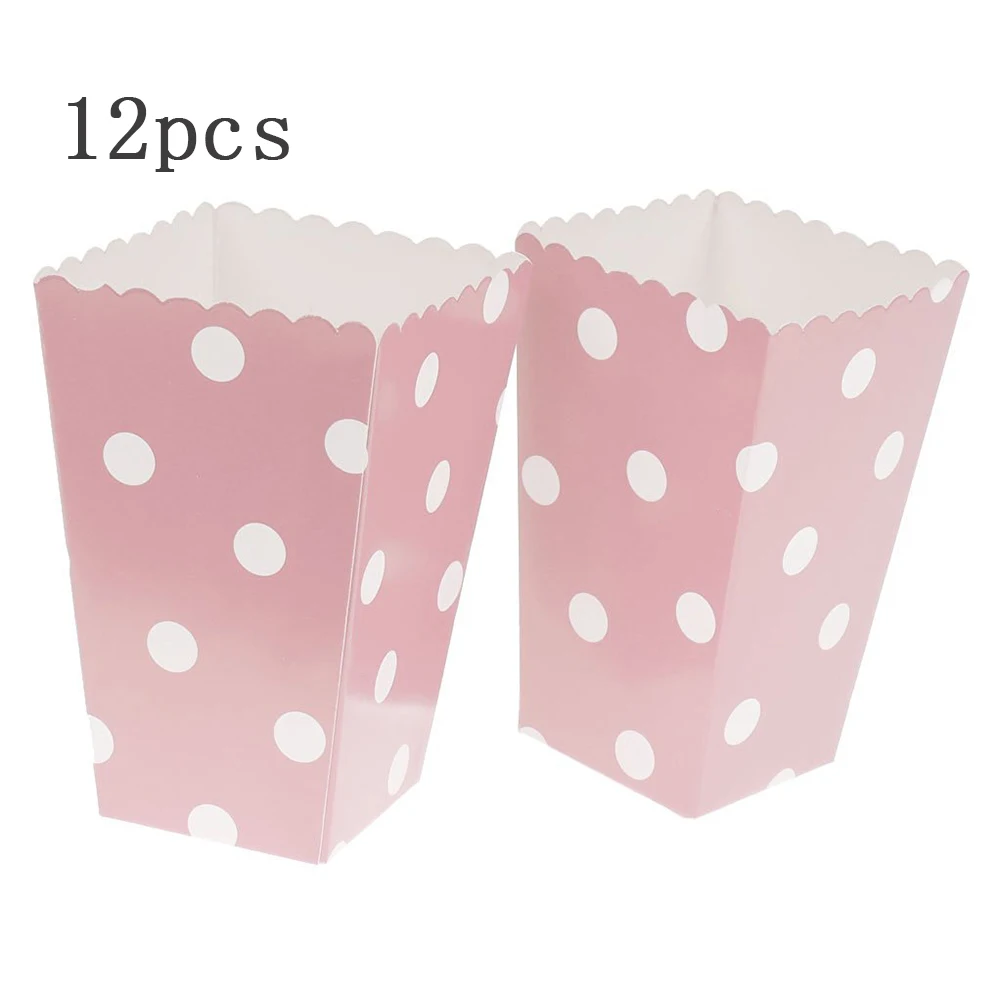 12 шт. бумажные коробки для попкорна мини коробка еды вечерние Подарочная
