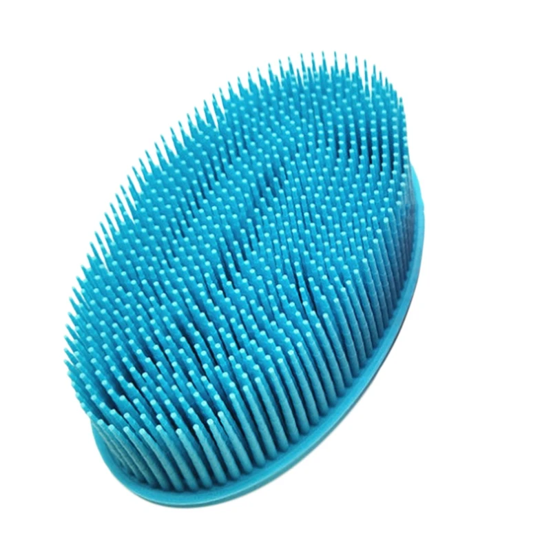 

Blue Soft Silicone Body Brush Massage Scrub Bath Brush For Baby Shower Washing Exfoliating Gloves Foot Scrubber