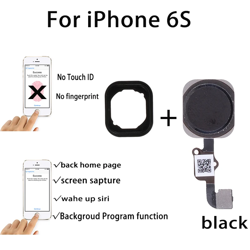 Высококачественный гибкий кабель для iPhone 6 6S Plus с полной кнопкой возврата