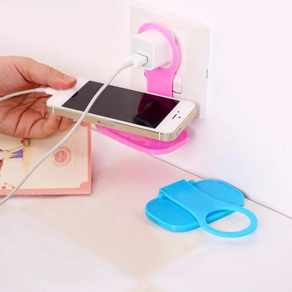 

Foldable Mobile Phone Mount Stand Charging Portable Holder Adapter Hook Stick Support Storage Racks Hanging Bracket Universal