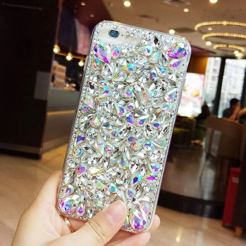 Для iPhone 11 Pro MAX 5 5S 6 6S 7 8 Plus роскошный со стразами блестящий чехол для X XS XR Case| |