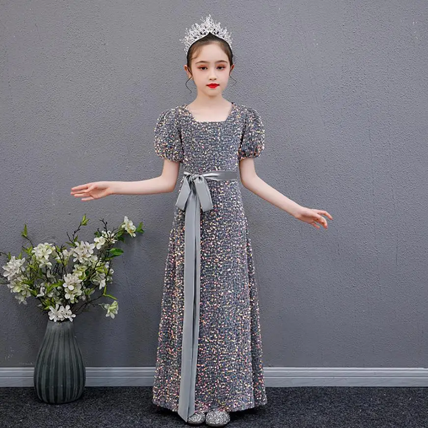 

Платье женское вечернее с блестками и юбкой-годе