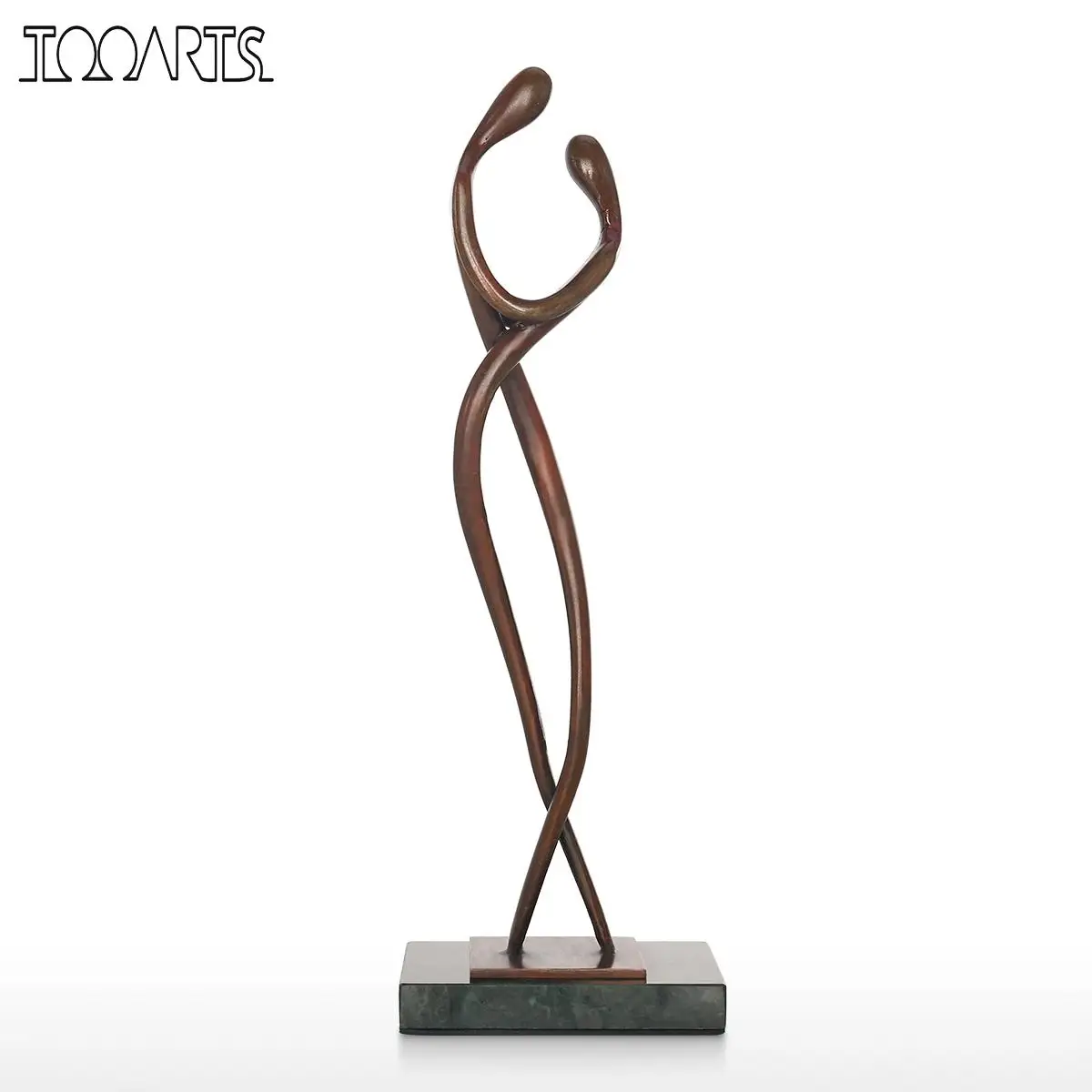 Tooarts художественный Декор Абстрактная латунная скульптура объятия пары
