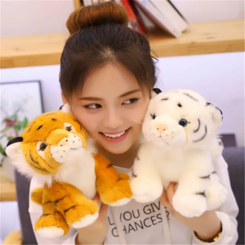 Kawaii/милый тигр плюшевая имитация белый желтый мягкая кукла детская подушка
