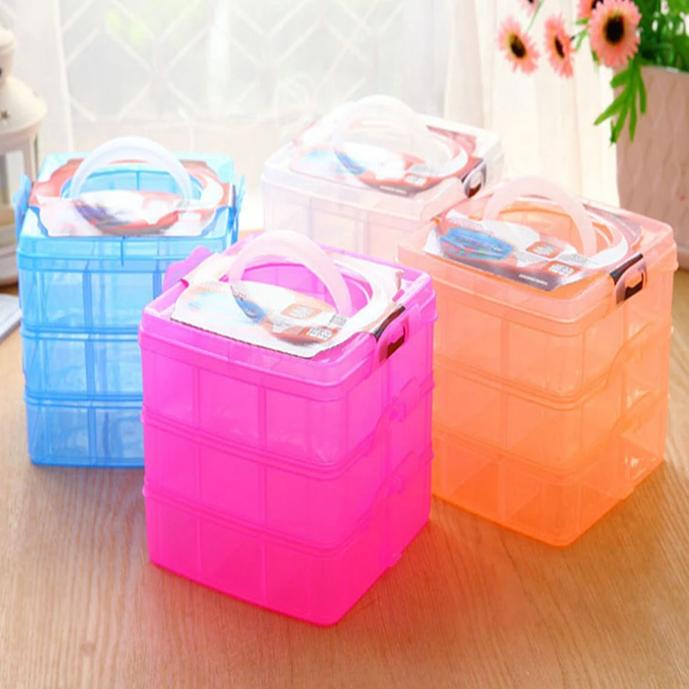 3 слоя алмазной вышивки ремесло бисер инструмент для хранения таблеток