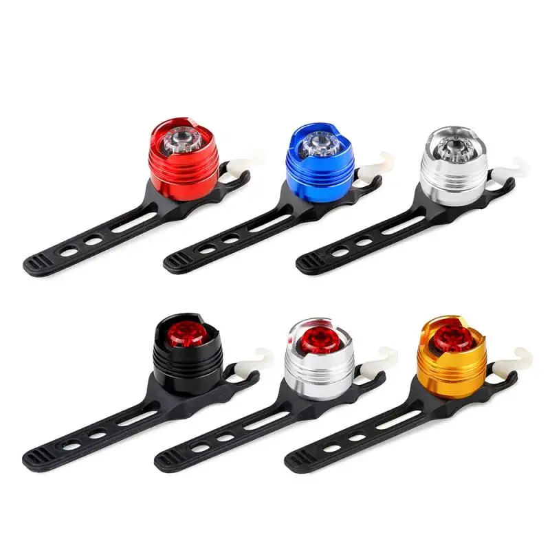 

LED Bicycle Rear Light Waterproof Mountain Bike Tail Light Outdoor Cycling Gem Safety Warning Lamp Backpack Helmet Taillamps