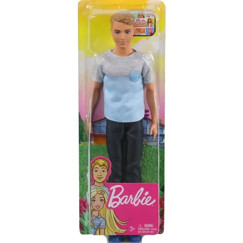 Оригинальная кукла Барби GHR61 для путешествий Кена 30 см серая и темно-синяя