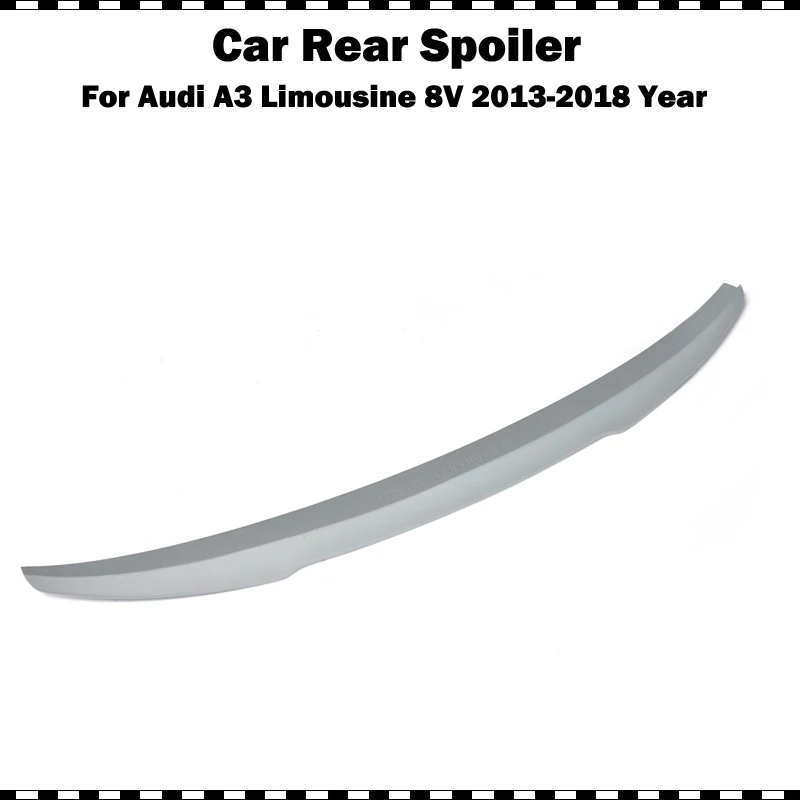 Стекловолокно Задний спойлер багажника для Audi A3 лимузин седан 2014 2015 2016 2017 2018 8V FRP