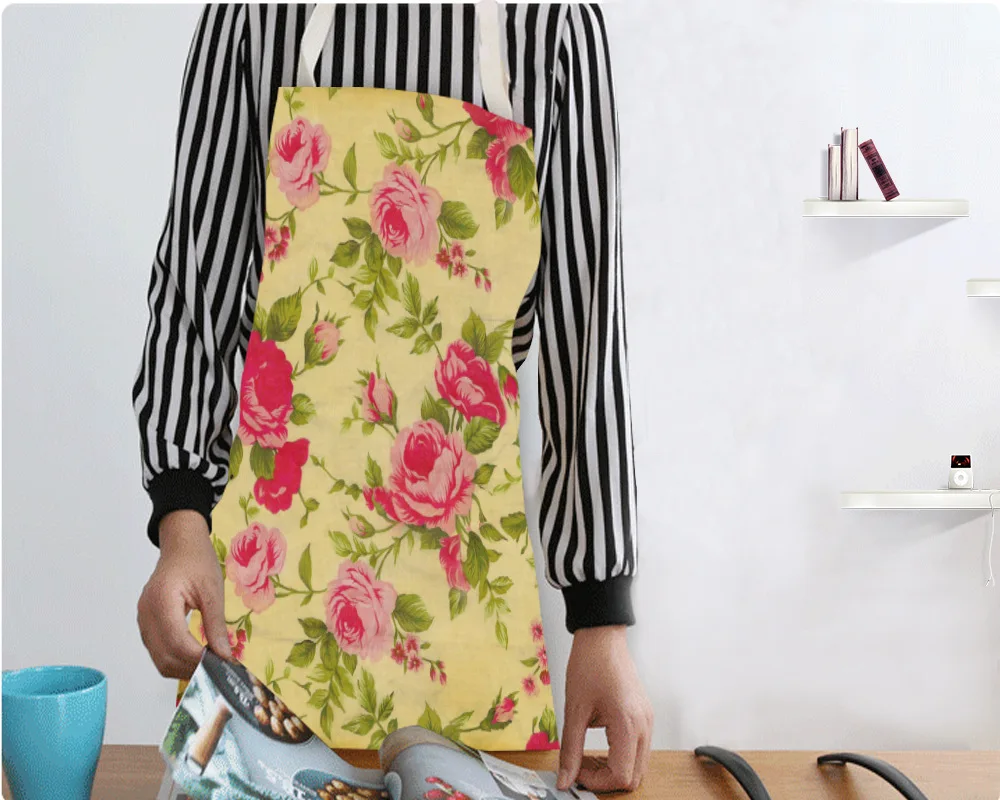 

Fashionable household printing apron cute kitchen apron