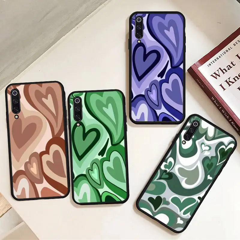 

Heart Circle Latte Love Coffee pattern Phone Case For Xiaomi Redmi note 7 8 9 t max3 s 10 pro lite cover funda coque shell