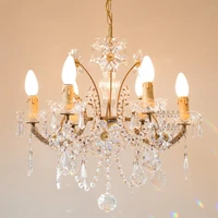 retro french brass crystal chandelier bedroom living room dining room cloakroom dream crystal flower chandelier