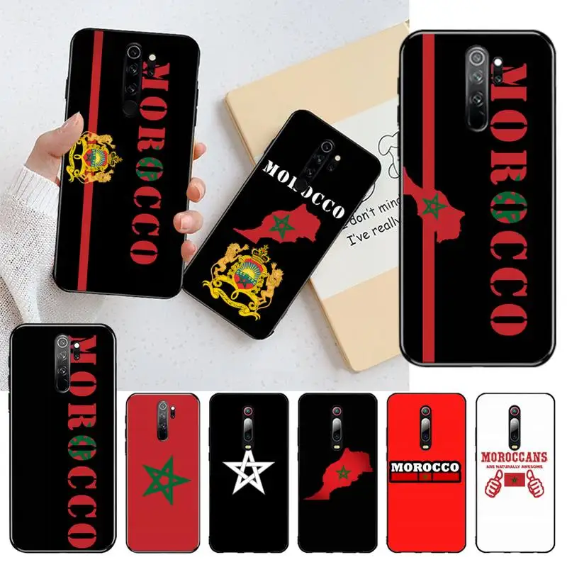 HUAGETOP марокканский Национальный флаг оболочка для Redmi Note 9 8 8T 8A 7 6 6A Go Pro Max