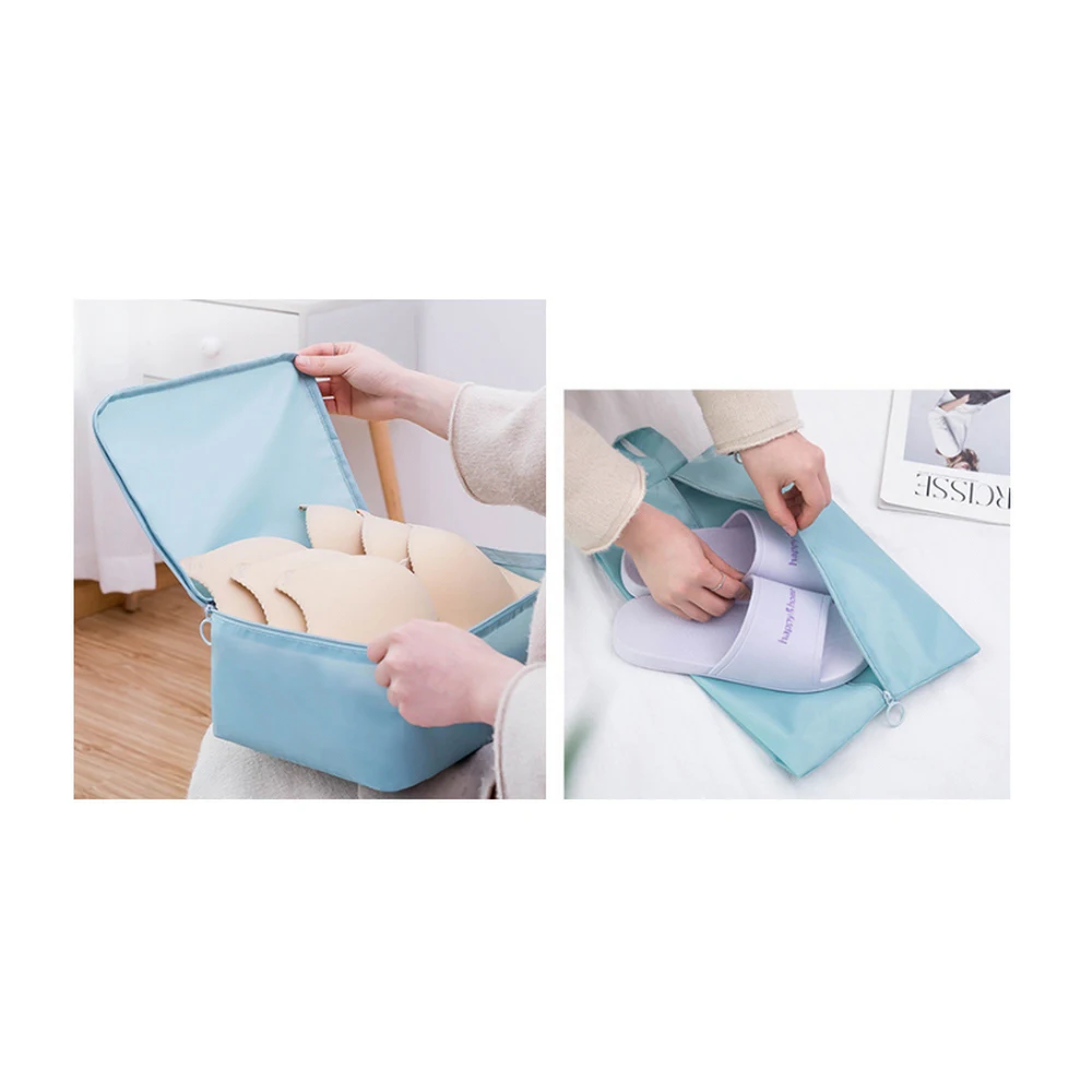 

Waterproof 9 Pieces Set Travel Organizer Storage Bags Packing Set Portable Luggage Suitcase Organizer Clothes Shoe Pouch Bags