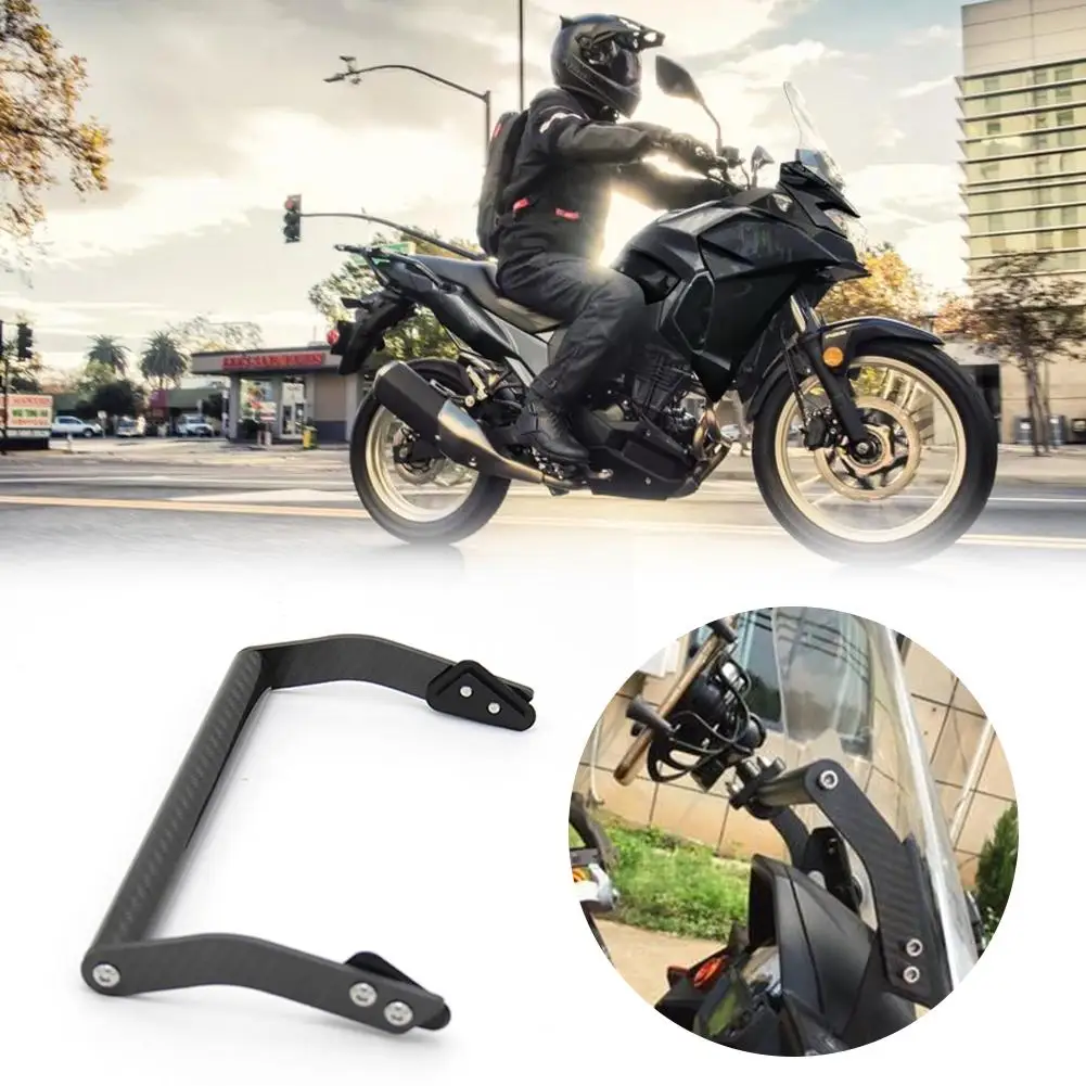 

Carbon Fiber Motorcycle Modified Gps Navigation Bracket For Kawasaki Versys 650 2015-2019 Motorcycle Accessories