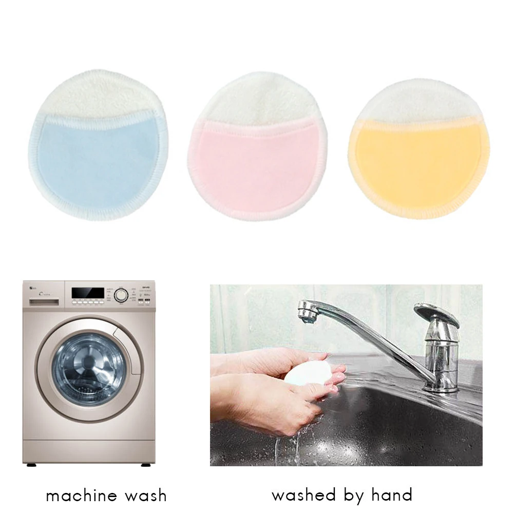 

10pcs Makeup Remover Pads Reusable Bamboo Fiber Pads Make Up Remover Pads Face Cleaning Pads Washable with Net Bag