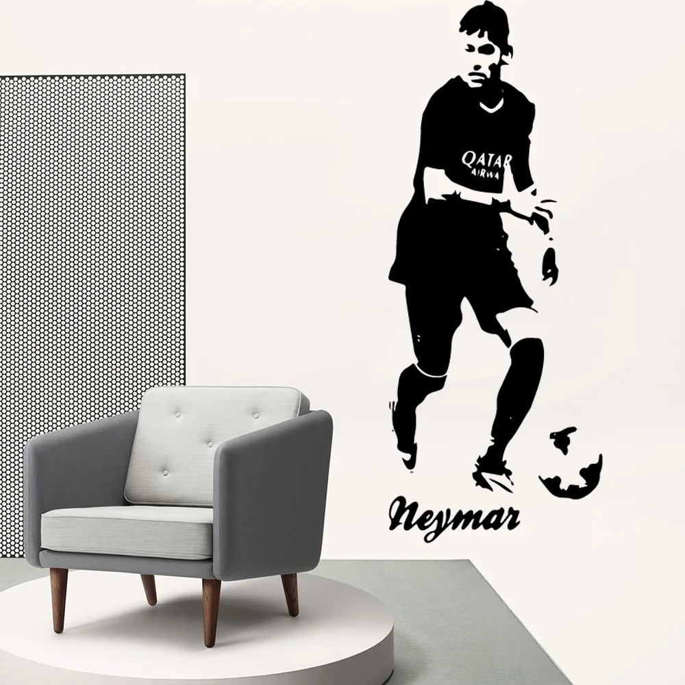 Виниловая наклейка Неймара из мультфильма Съемный Настенный постер для гостиной