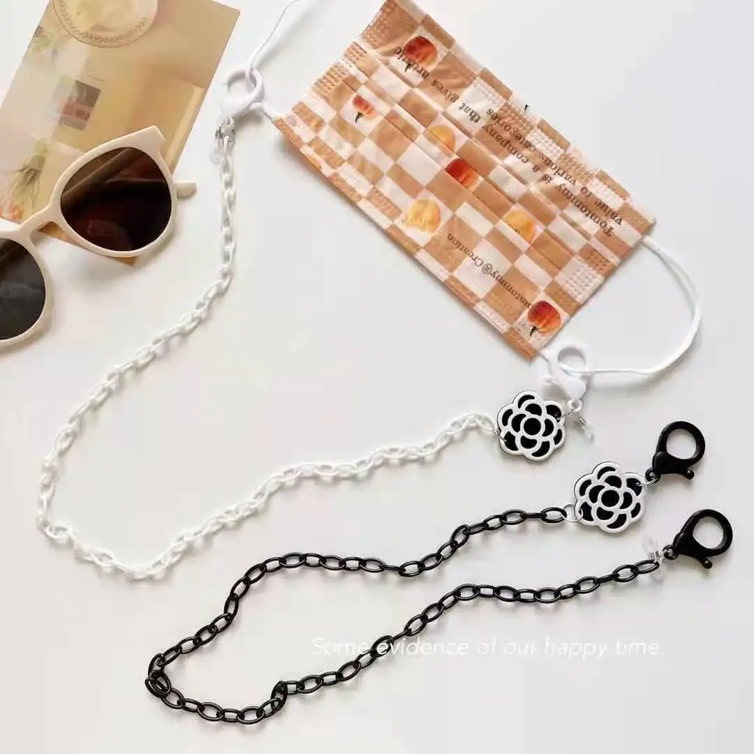 

Fashion Acrylic Eyeglasses Chain For Children Anti-lost Flower Charm Face Mask Sunglasses Reading Glasses Lanyard Holder Strap