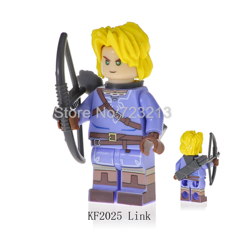 Link Легенда о фигурке набор мультфильм игра принцесса Zelda ссылка Hyrule воины строительные блоки модели Кирпичи игрушки для детей Подарки - Цвет: Link