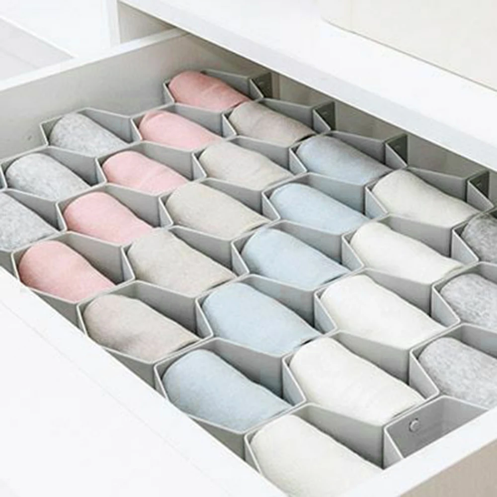 8 шт. ящик для хранения сотовых ящиков разделители мусора коробка носков и