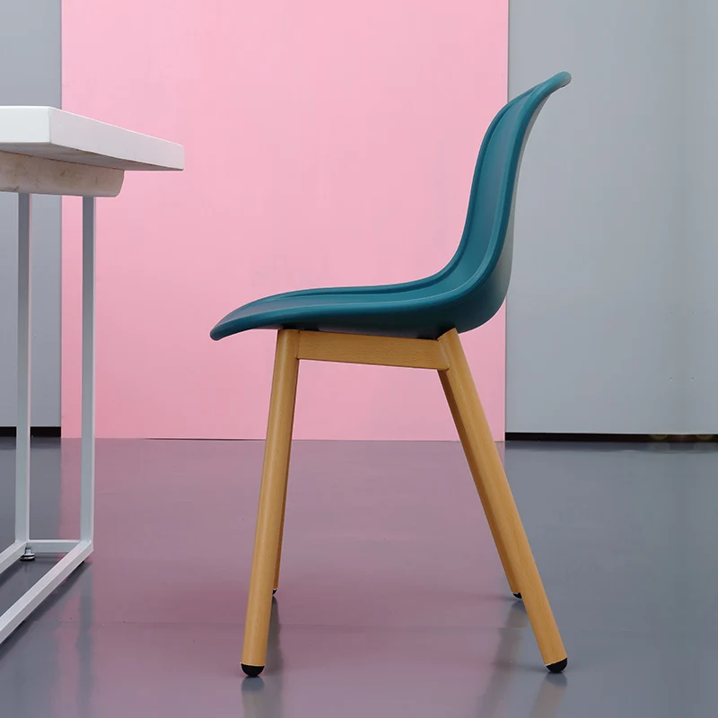 Скандинавские кованые пластиковые стулья для ресторанов и столовой офисная