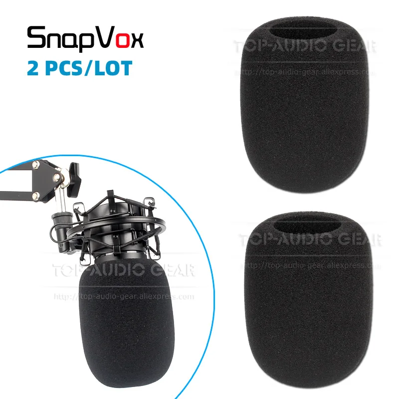 Из 2 предметов лобового стекла насадка губка для микрофона пены ветрового