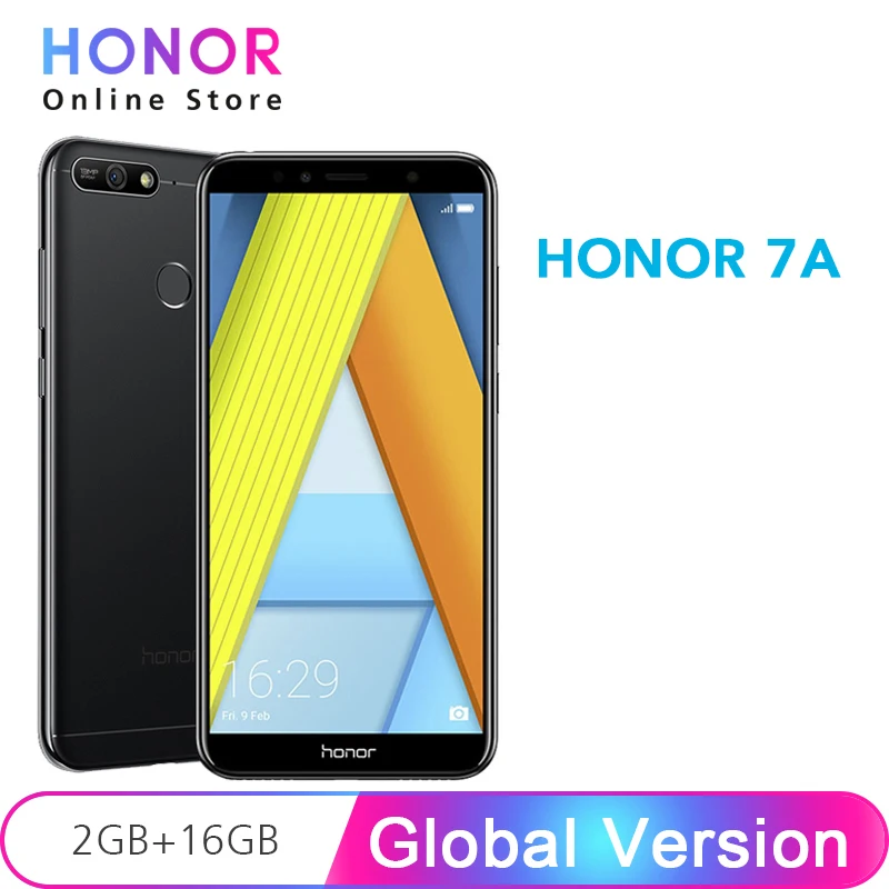 Глобальная версия Honor 7A 2 ГБ 16 7 А мобильный телефон Восьмиядерный Snapdragon 430 13 МП 5