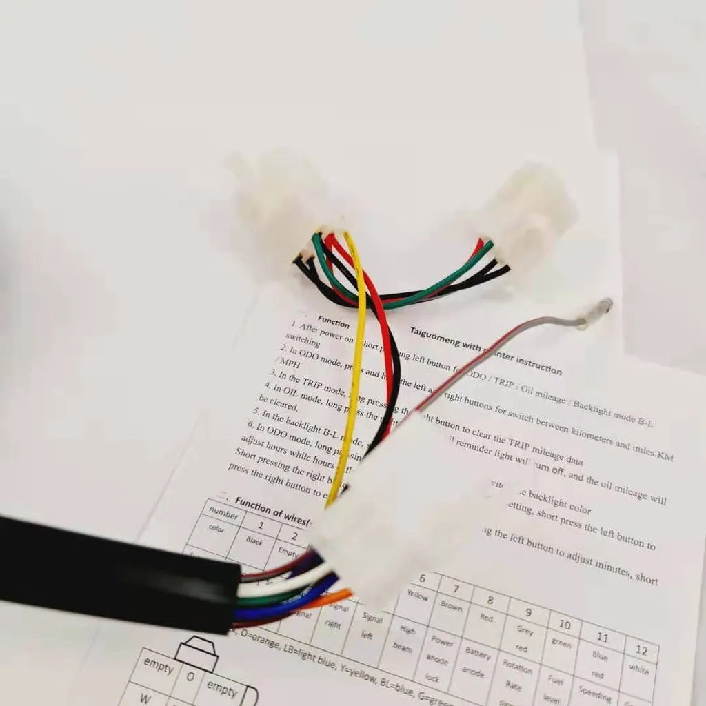 

Motorcycle Speedometer Waterproof LCD Digital Odometer Indicator Light Motorbike Tachometer For Honda EX5 Accessories