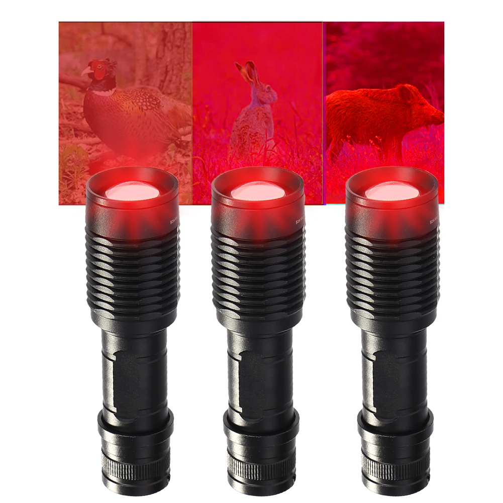 

10W IR Night Vision Zoomable Torch Light 850nm LED Infrared Waterproof Outdoor Hunting Flashlight