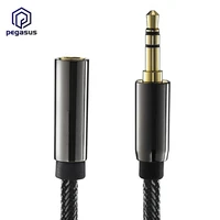 aux dc 3 5mm pvc male to female audio car nylon extension cable 1 meter 10 meters