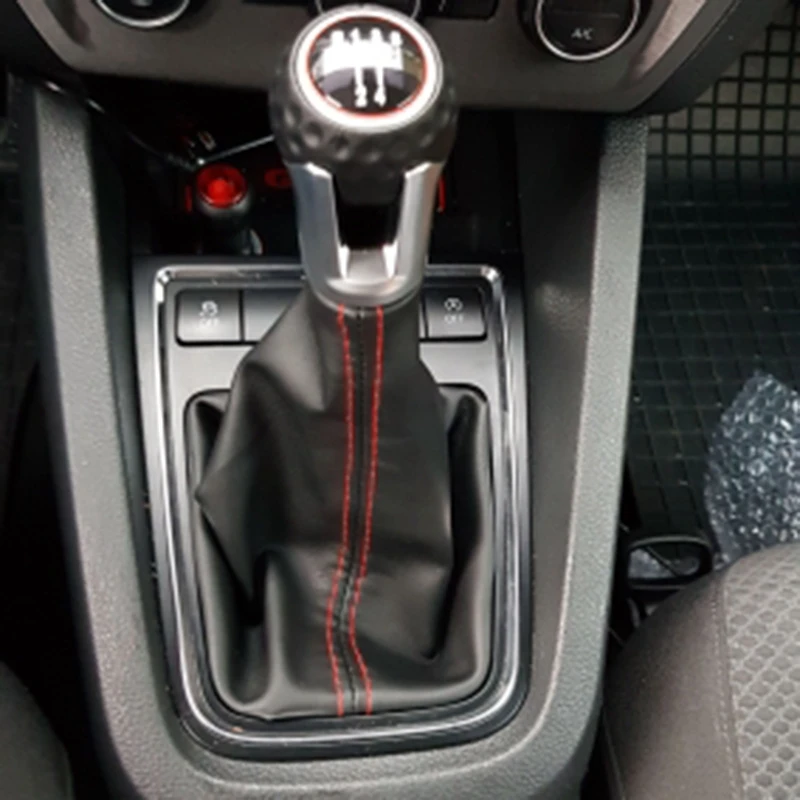 

6 Speed Gear Shift Knob Gaiter Boot Cover Kit Gear Shift Knob for Golf 5 6 MK5 MK6 GTD R32 R20 2004-2013