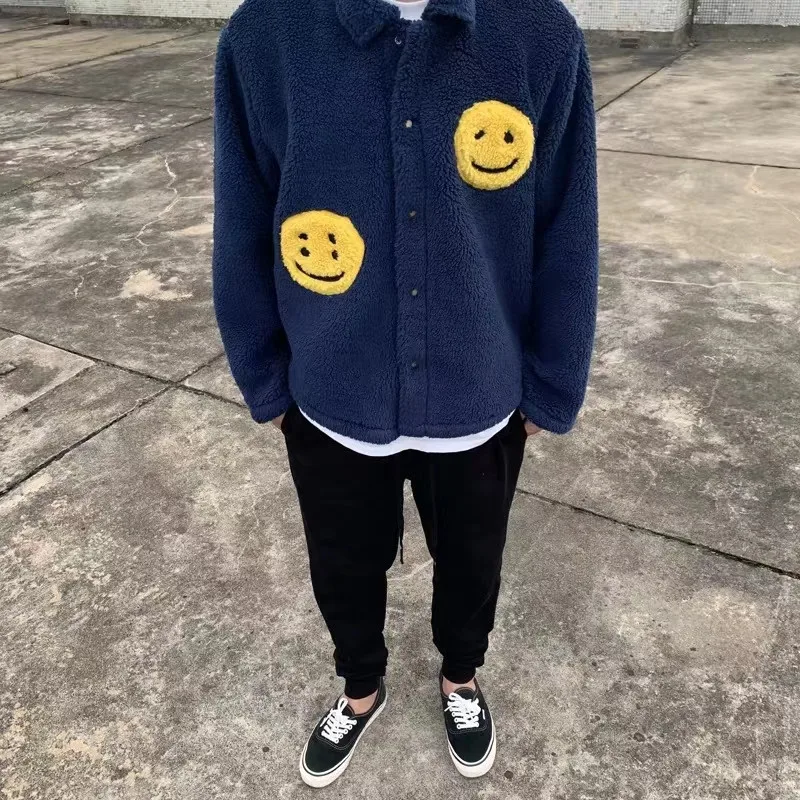 Новинка CPFM. XYZ куртка для мужчин и женщин высокое качество Smiley Face теплый зеленый красный синий Kanye CPFM. XYZ куртки пальто