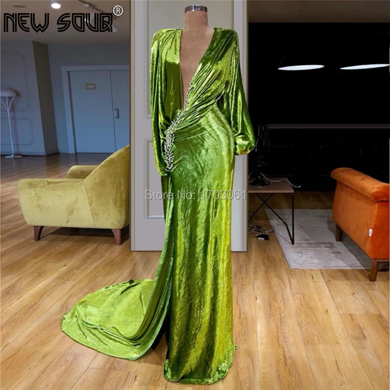 Элегантное бархатное 2019 Новое кутюр Дубай вечернее официальное платье вечерние