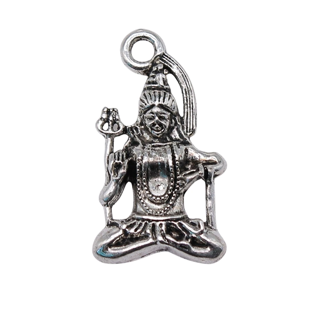 10 шт. 15x26 мм Подвески индийская богиня Shiva DIY Ювелирные изделия фурнитура античное