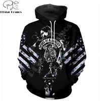 2019 new fashion hoodies 3d all over printed son of anarchy cosplay costume menwomen streetwear hoodie sudadera hombre
