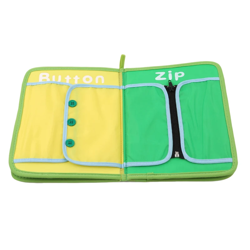 Книга Монтессори научиться одевать доски Тихая книга для раннего развития