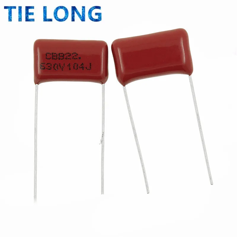 

Полипропиленовый пленочный конденсатор 630V104J шаг 15 мм 0,1 мкФ 100nf 630V 104 CBB, 10 шт.