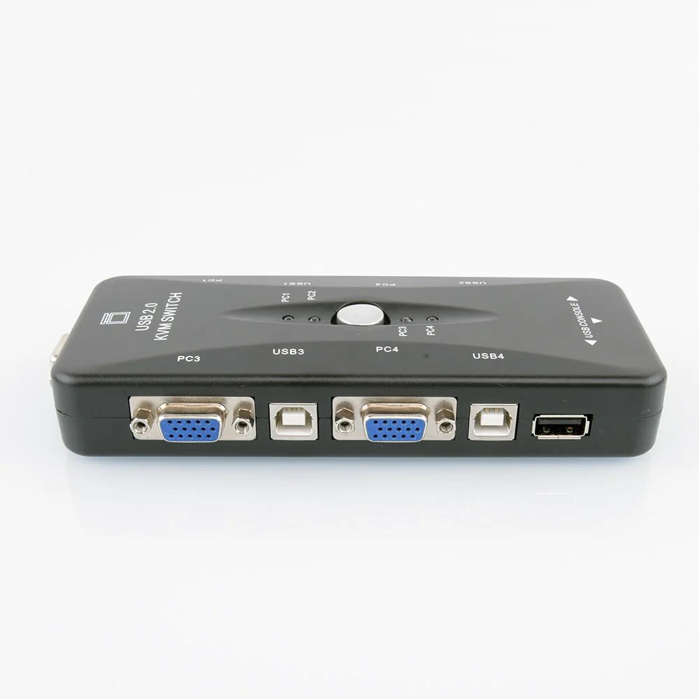 Горячая распродажа Новое поступление 4 порта USB VGA KVM переключатель в 1