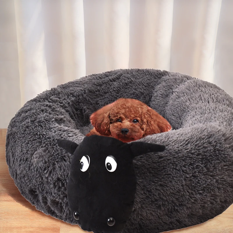 Длинный плюшевый спальный мешок для собак с лежанками очень мягкий пушистый