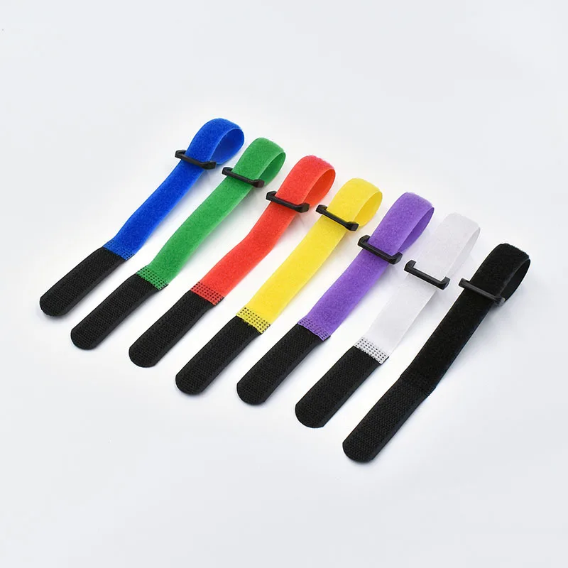 Многоразовый органайзер для проводов 10 шт./лот 20 х2 см цветной нейлоновый кабель