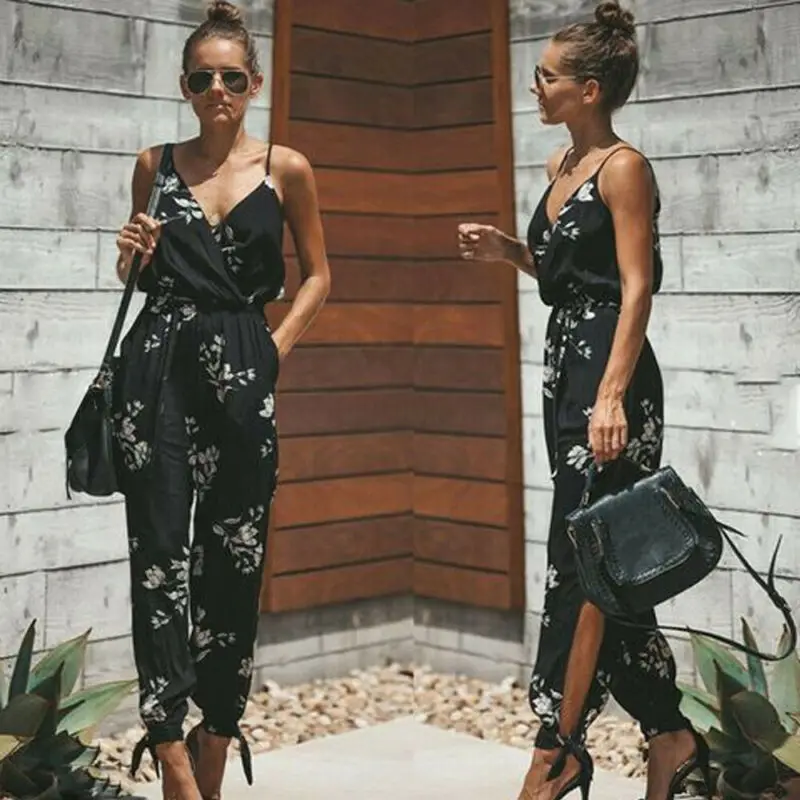 

Sexy Women Off Shoulder V Neck Bodycon Skinny Jumpsuit Romper Casual Clubwear