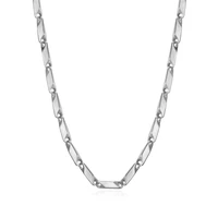 new fashion high polished stainless steel chain necklaces silver color choker necklace for women men party gift jewelry